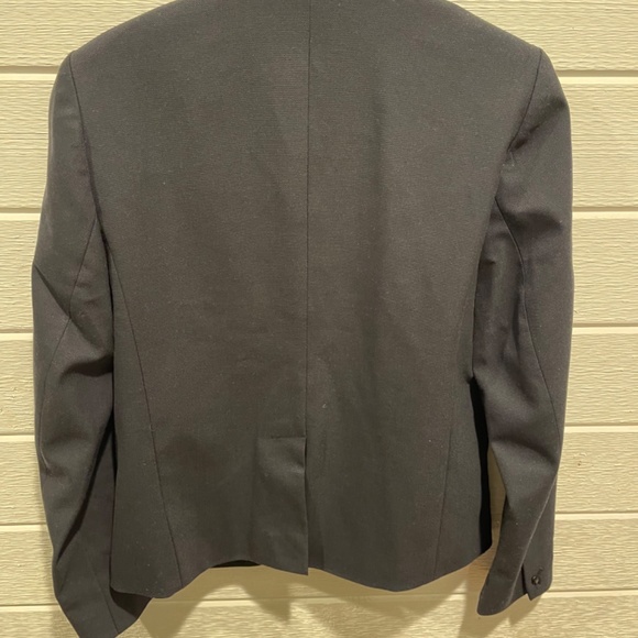 Linen Blazer - Gap Dark Blue Blazer Jacket - Picture 7 of 9